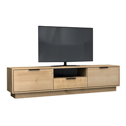 Έπιπλο Τηλεόρασης Mensa Megapap Χρώμα Φυσικό Οξιάς 180x35x43cm.