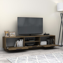 Έπιπλο Τηλεόρασης Mensa Megapap Χρώμα Καρυδί 180x35x43cm.