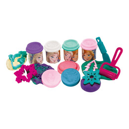 As Κουβαδάκι με 4 Βαζάκια Πλαστελινης 2οζ και 8 Εργαλεια Frozen (1045-03602)