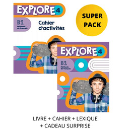 Super Pack Explore 4 (Livre de L'eleve + Cahier D'activites + Lexique + Cadeau Surprise)