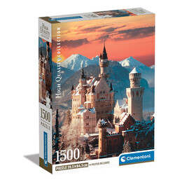 Clementoni Παζλ High Quality Collection Κάστρο 1500 τμχ - Compact Box