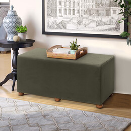 Σκαμπώ Genma Megapap Υφασμάτινο Χρώμα Πράσινο 80x40x40εκ.