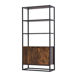 Homcom Βιβλιοθήκη Industrial Style με 5 Ράφια 40x30x154cm (838-162) (Hom838-162)