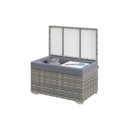 Outsunny Garden Storage box με Εσωτερική Αδιάβροχη Υφασμάτινη Επένδυση Γκρι 76x45x48 (865-018v00gy) (Out865-018v00gy)