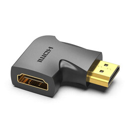 Vention Hdmi 90° Male to Female Vertical Flat Adapter Black (Aipb0) (Venaipb0)