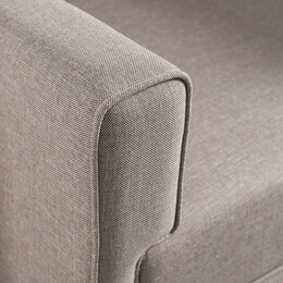 Πολυθρόνα Bella Megapap Υφασμάτινη Χρώμα Κρεμ 82x81x85εκ.