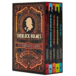 Sherlock Holmes his Greatest Cases 5 Book Paperback Boxed set