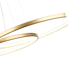 Φωτιστικό Οροφής led Cres Megapap Μεταλλικό Χρώμα Χρυσό 70x48x65εκ.