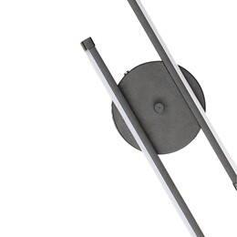 Απλίκα Τοίχου led Frode Megapap Μεταλλική Χρώμα Μαύρο 70x10x10εκ.