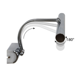 Απλίκα Καθρέπτη Μπάνιου led Strop Megapap Μεταλλική Χρώμα Χρωμίου 35εκ.