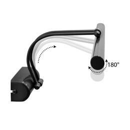 Απλίκα Καθρέπτη Μπάνιου led Strop Megapap Μεταλλική Χρώμα Μαύρο 35εκ.