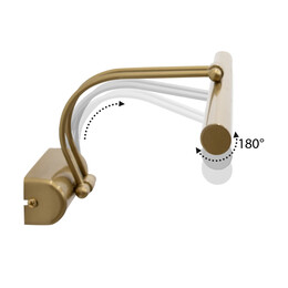 Απλίκα Καθρέπτη Μπάνιου led Strop Megapap Μεταλλική Χρώμα Χρυσό 35εκ.