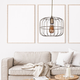 Φωτιστικό Οροφής Cassie Megapap e27 Μεταλλικό Μονόφωτο Χρώμα Χρυσό Ø25x60εκ.