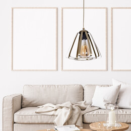 Φωτιστικό Οροφής Teresa Megapap e27 Μεταλλικό Μονόφωτο Χρώμα Χρυσό Ø22x65εκ.