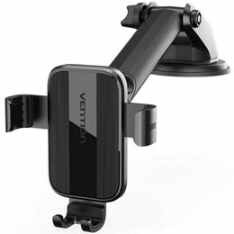 Vention Auto-Clamping car Phone Mount With Suction cup Black Square Type (Kcob0) (Venkcob0)