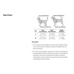 Insta360 Go 3/Go 3S Pet Harness Mount Size M