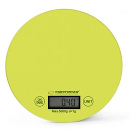 Esperanza Eks003 Ψηφιακή Ζυγαριά Κουζίνας 1gr/5kg Green (Eks003g) (Espeks003g)
