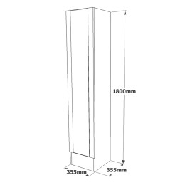 Παπουτσοθήκη ArteLibre DEPTFORD Πεύκο Μοριοσανίδα/Μέταλλο 35.5x35.5x180cm