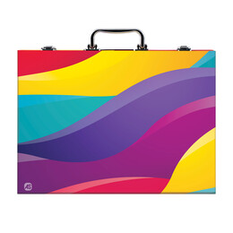 AS Κασετίνα Ζωγραφικής Ξύλινη Deluxe Rainbow Με 100 Αξεσουάρ Για 3+ Χρονών