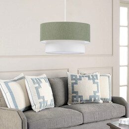 Φωτιστικό Οροφής Whitehouse Megapap e27 Υφασμάτινο Μονόφωτο Χρώμα Χακί 30x20x55εκ.