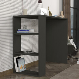 Γραφείο Εργασίας Netenia Megapap Χρώμα Ανθρακί 90x40x74εκ.