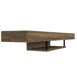 Έπιπλο Τηλεόρασης Επιτοίχιο Albares Megapap με led Χρώμα Καρυδί 150x29,6x22εκ.