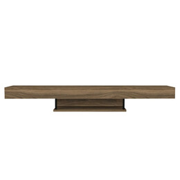 Έπιπλο Τηλεόρασης Επιτοίχιο Albares Megapap με led Χρώμα Καρυδί 150x29,6x22εκ.