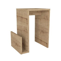 Τραπεζάκι Βοηθητικό Regnar Megapap Χρώμα Sapphire oak 43,1x33,5x52εκ.