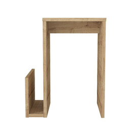 Τραπεζάκι Βοηθητικό Regnar Megapap Χρώμα Sapphire oak 43,1x33,5x52εκ.