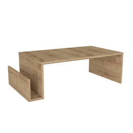 Τραπεζάκι Σαλονιού Regnar Megapap Χρώμα Sapphire oak 100,6x55x31,8εκ.