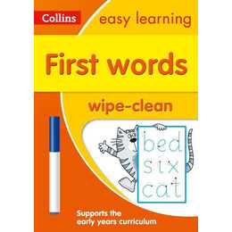First Words age 3-5 Wipe Clean Activity Book
