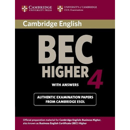 Cambridge bec Higher 4 sb w/a