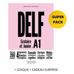 Super Pack Delf Scolaire & Junior a1 (+ Lexique + Cadeau Surprise)