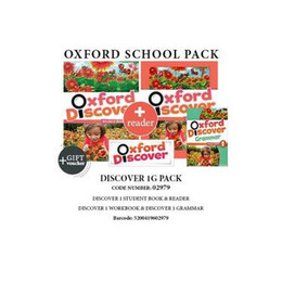 Oxford Discover 1g Pack (sb + wb + Grammar + Wordlist + Reader + Gift Voucher) - 02979