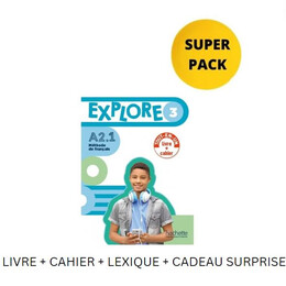 Explore Mini 3 Super Pack (Livre + Cahier + Lexique + Cadeau Surprise)