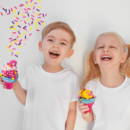 AS Πλαστελίνη Disney Minnie Παγωτοπλαστελίνα Με 6 Βαζάκια-Καπάκια Καλουπάκια 256g & Sprinkles Για 3+