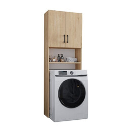Έπιπλο Πλυντηρίου Holton Megapap Χρώμα Sapphire oak 65,5x30x180εκ.