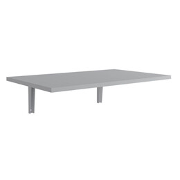 Τραπέζι Κουζίνας - Γραφείο Επιτοίχιο Πτυσσόμενο Ravan Megapap Χρώμα Λευκό 72x45εκ.