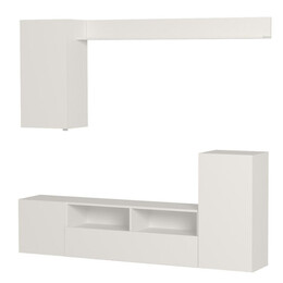 Σύνθεση Τηλεόρασης Rodos Megapap Χρώμα Λευκό 210,2x36x90,4εκ.