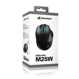 Sharkoon Officepal M25w Black (Offpalm25wbk) (Shroffpalm25wbk)