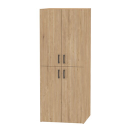 Ντουλάπα Μπάνιου - Έπιπλο Πλυντηρίου Millay Megapap Χρώμα Sapphire oak 70x70x180εκ.