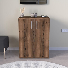 Παπουτσοθήκη - Ντουλάπι Manolo Megapap Χρώμα Καπνιστή Καρυδιά 60x38x81,4εκ.