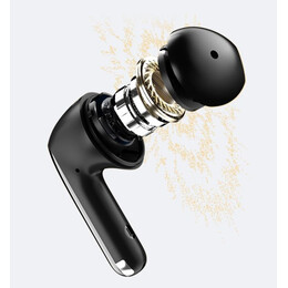 QCY AilyBuds Pro Semi-Ear ANC TWS Black 6 mic & A.I. Noise Cancel. A.I. Audio Ultra HD Multi-point