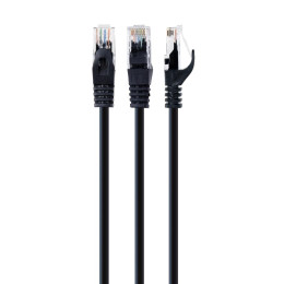 Gembird U/utp Cat.6 Καλώδιο Δικτύου Ethernet 1m (Pp6u-1m/bk) (Gempp6u-1m-bk)