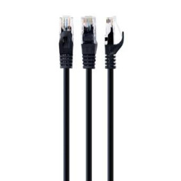 Gembird U/utp Cat.6 Καλώδιο Δικτύου Ethernet 0.25m Μαύρο (Pp6u-0.25m/bk) (Gempp6u-0.25m-bk)