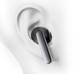 QCY AilyBuds Pro Semi-Ear ANC TWS White 6 mic & A.I. Noise Cancel. A.I. Audio Ultra HD Multi-point