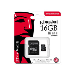 Kingston Industrial Flash Memory Card 16 gb Microsdhc uhs i (Sdcit2/16gb) (Kinsdcit2-16gb)