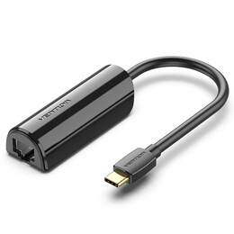 Vention Type-c to Gigabit Ethernet Adapter 0.15m Black (Cfbbb) (Vencfbbb)