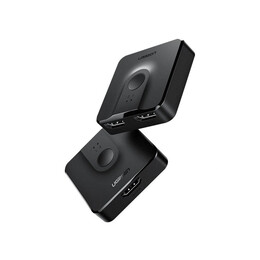 Ugreen Cm217 Switch Hdmi Splitter 2x Hdmi 4k 60hz Black (136220) (Ugr136220)