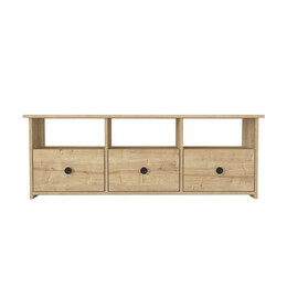 Έπιπλο Τηλεόρασης Mahen Megapap Χρώμα Sapphire oak 140x35x49,8εκ.